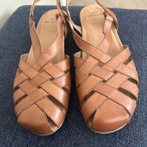 Women's Earth Origins Berri leather sandals, light brown, 10M